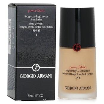 Giorgio Armani - Power Fabric Longwear High Cover Foundation SPF 25 - # 2 (Fair, Golden) Image 1