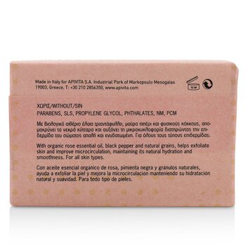 Apivita - Natural Soap With Rose & Black Pepper Image 2