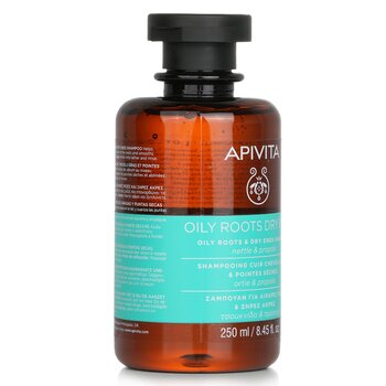 Apivita - Oily Roots & Dry Ends Shampoo with Nettle & Propolis Image 1