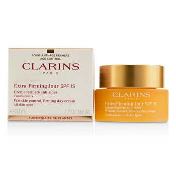 Clarins - Extra-Firming Jour Wrinkle Control, Firming Day Cream SPF 15 - All Skin Types Image 1