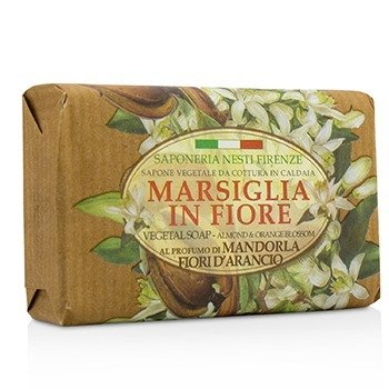 Nesti Dante - Marsiglia In Fiore Vegetal Soap - Almond & Orange Bloosom Image 1