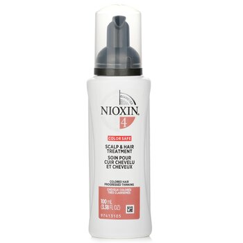 Nioxin علاج للشعر وفروة الرأس Diameter System 4 (للشعر المصبوغ والرفيع جداً وآمن على اللون) 100ml/3.38oz