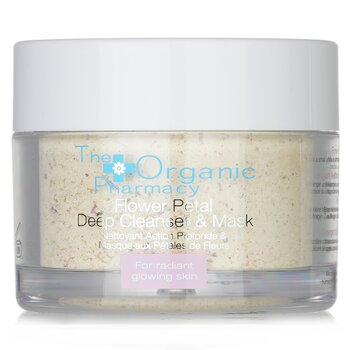 The Organic Pharmacy Flower Petal Deep Cleanser & Mask - para uma pele radiante e brilhante 60g/2.14oz