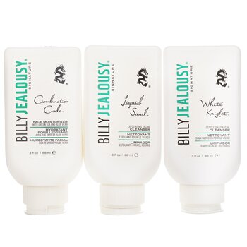 Billy Jealousy - Face3Some Kit: Face Moisturizer 88ml + Exfoliating Facial Cleanser 88ml + Gentle Daily Facial Cleanser 88ml Image 1