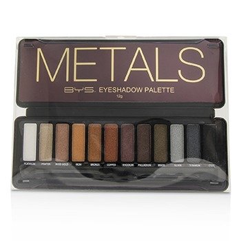 BYS - Eyeshadow Palette (12x Eyeshadow, 2x Applicator) - Metals Image 2