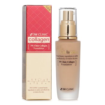3W Clinic - Collagen Foundation - # 21 (Transparent Beige) Image 1