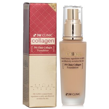 3W Clinic - Collagen Foundation - # 23 (Natural Beige) Image 1