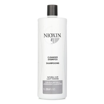 Nioxin Derma Purifying System 1 Cleanser Shampoo (φυσικά μαλλιά, ελαφριά αραίωση) 1000ml/33.8oz