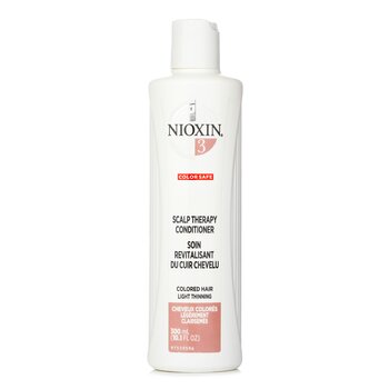 Nioxin Density System 3 Scalp Therapy Conditioner (שיער צבוע, הדלדלות קלה, בטיחותי לצבע השיער) מרכך 300ml/10.1oz