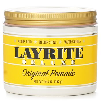 Layrite Original Pomade (Medium Hold, Medium Shine, Water Soluble) משחה עם אחיזה בינונית וברק בינוני 297g/10.5oz