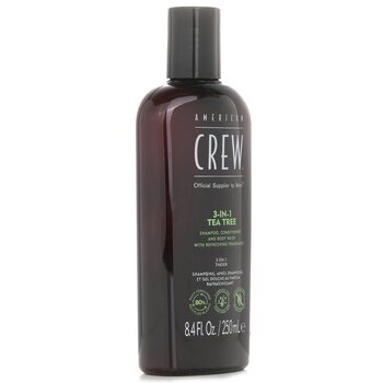 American Crew - Men 3-IN-1 Tea Tree Shampoo, Conditioner and Body Wash Image 1