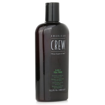 American Crew - Men 3-IN-1 Tea Tree Shampoo, Conditioner and Body Wash Image 1