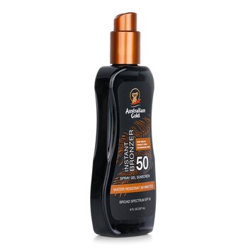 Australian Gold - Spray Gel Sunscreen SPF 50 with Instant Bronzer Image 1