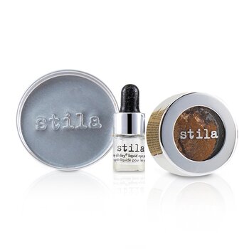 Magnificent Metals Foil Finish Eye Shadow With Mini Stay All Day Liquid Eye Primer - Comex Copper (2pcs) 