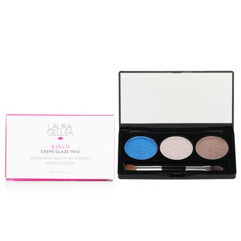 Laura Geller - Baked Cream Glaze Trio Eyshadow Palette With Brush - # Sandy Lagoon Image 1