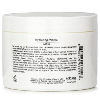 Epicuren - Hydrating Mineral Mask - For Normal, Dry & Dehydrated Skin Types (Salon Size) Image 2