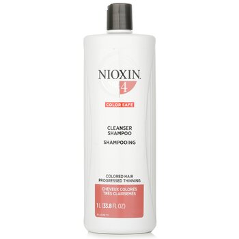 Nioxin Derma Purifying System 4 Cleanser Shampoo (Colored Hair, Progressed Thinning, Color Safe) 1000ml/33.8oz