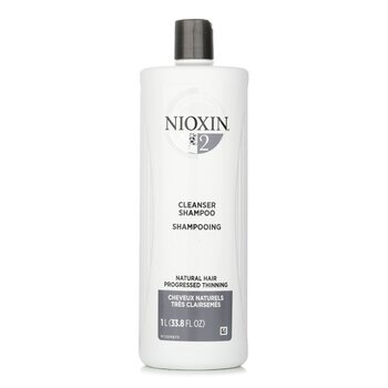 Nioxin Szampon do włosów Derma Purifying System 2 Cleanser Shampoo (Natural Hair, Progressed Thinning) 1000ml/33.8oz