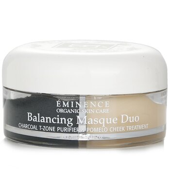 Eminence Balancing Masque Duo: Charcoal T-alueen puhdistaja & Pomelo Cheek Treatment - sekaihotyypeille 60ml/2oz