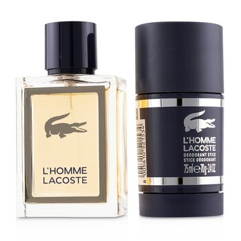 Lacoste L'Homme Coffret: Eau De Toilette Spray 50ml/1.6oz + Deodorant Stick 75ml/2.4oz 2pcs