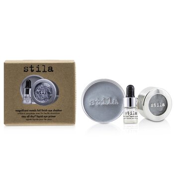 Stila - Magnificent Metals Foil Finish Eye Shadow With Mini Stay All Day Liquid Eye Primer - Titanium Image 1