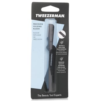 Tweezerman - Precision Folding Brow Razor - Black Image 1