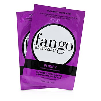 Fango Essenziali Purify Treatment Sheet Masks (4x25ml/0.83oz) 