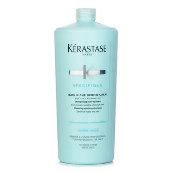 Specifique Bain Riche Dermo-Calm Cleansing Soothing Shampoo (Sensitive Scalp, Dry Hair) (1000ml/34oz) 