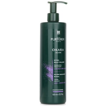 Rene Furterer - Okara Silver Silver Radiance Ritual Toning Shampoo - Gray, White Hair (Salon Product) Image 1