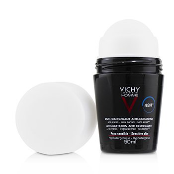 Vichy - Homme 48H* Anti-Irritations & Anti Perspirant Roll-On (For Sensitive Skin) Image 1