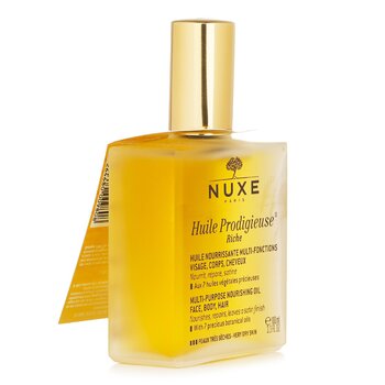 Nuxe - Huile Prodigieuse Riche Multi-Purpose Nourishing Oil - For Very Dry Skin Image 1