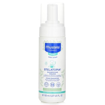 Mustela Stelatopia Foam Shampoo (Gently Cleans and Soothes Sensations of Itchy Skin) 150ml/5.07oz
