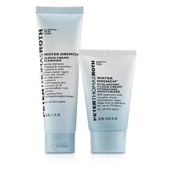 Peter Thomas Roth Hyaluronic Happy Hour 2-Piece Kit: 1x Cleanser 30ml + 1x Moisturizer 20ml 2pcs