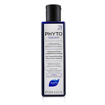 PhytoSquam Anti-Dandruff Purifying Maintenance Shampoo (Dandruff & Oily Scalp) (250ml/8.45oz) 