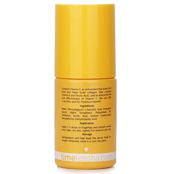 Timeless Skin Care - 20% Vitamin C Serum + Vitamin E + Ferulic Acid Image 2