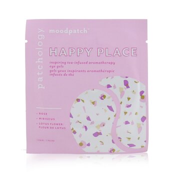 Patchology - Moodpatch - Happy Place Inspiring Tea-Infused Aromatherapy Eye Gels (Rose+Hibiscus+Lotus Flower) Image 1