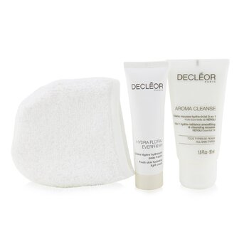 Decleor - Infinite First Hydration Neroli Bigarade Gift Set: Aroma Cleanse Cleansing Mousse+ Hydra Floral Light Cream+ Cleansing Glove Image 1