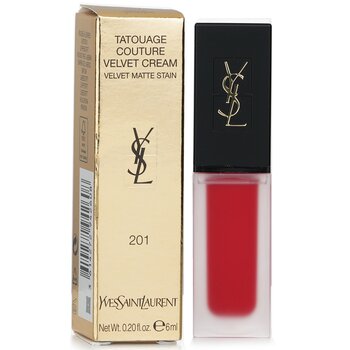 Yves Saint Laurent - Tatouage Couture Velvet Cream Velvet Matte Stain - # 201 Rouge Tatouage Image 1