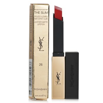 Yves Saint Laurent - Rouge Pur Couture The Slim Leather Matte Lipstick - # 26 Rouge Mirage Image 1