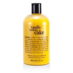 Philosophy Shampoo Vanilla Birthday Cake - Award Winning Ultra Rich , S/G & Bubble Bath  480ml/16oz