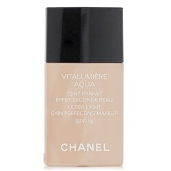 Chanel - Vitalumiere Aqua Ultra Light Skin Perfecting M/U SPF15 30ml/1oz -  Foundation & Powder, Free Worldwide Shipping