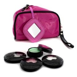 Pewarna Mata + 1x Eye Gloss + Pink Cosmetic Bag-Tas Kosmetik