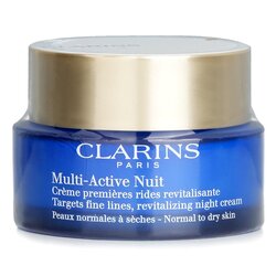 Clarins Multi-Active Night Targets Fine Lines Revitalizing Night Cream - Yövoide - Normaalille ja kuivalle iholle  50ml/1.7oz