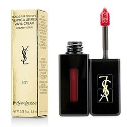 Yves Saint Laurent YSL聖羅蘭 奢華緞面漆光唇釉 - # 401 Rouge Vinyle紅色搖滾