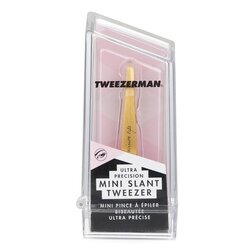 Tweezerman 微之魅 迷你專業斜口眉夾(錫)Mini Slant Tweezer Ultra Precision (Tin Coated) (工作室系列)