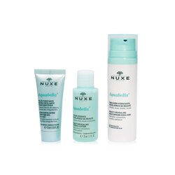 Nuxe 黎可詩 Aquabella保濕套裝（針對混合性皮膚）：淨化凝膠15毫升+精華乳液35毫升+保濕乳液50毫升