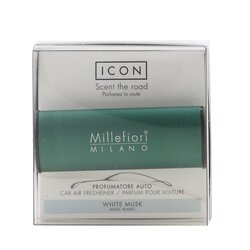 NEW Millefiori Icon Classic Green Car Air Freshener - White Musk 1pc Mens  Home