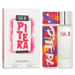 SK II SK-II Pitera 升級套裝（街頭藝術限量版）：面部護理透明乳液 230ml + 面部護理精華（紅色）230ml