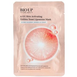 Natural Beauty BIO UP a-GG Skin Activating Golden Yeast Liposome Mask 1sheet