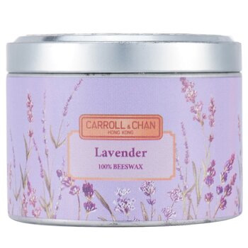 Carroll & Chan 100% Beeswax Tin Candle - Lavender (8x6) cm